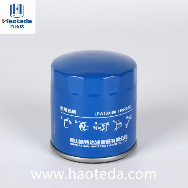 Pièces d'auto de rendement élevé de filtres à huile en métal de Haoteda LPW100180